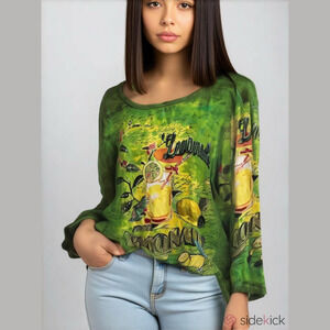 TAKE TWO~DETAILED DIMENSIONAL~BLOUSE~100% COTTON~XL